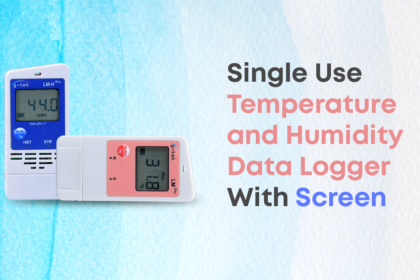 Single-Use Temperature and Humidity Data Logger With The Screen.